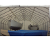 fabric 2 vehicle portable garage with three boats inside