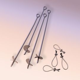 30" Auger Anchor Kit Set of 4