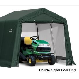 ShelterLogic 10W x 8H Peak Replacement Double Zipper Door Only 9oz Green  1EE014