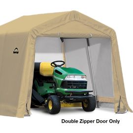 ShelterLogic 10W x 8H Peak Replacement Double Zipper Door Only 9oz Tan 1EE015