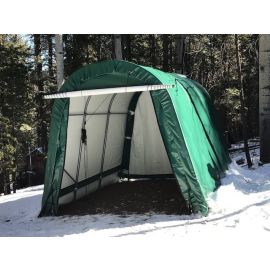 ShelterLogic 10W x 12L x 8H Round 21.5oz Green Portable Garage