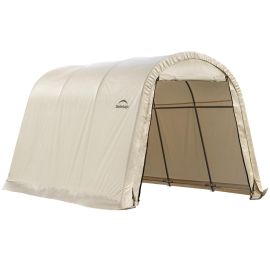 ShelterLogic 8W x 12L x 8H Round 9oz Tan Portable Garage