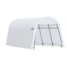 ShelterLogic 10W x 16L x 8H Round 14.5oz White Portable Garage
