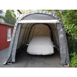 ShelterLogic 10W x 24L x 8H Round 9oz Grey Portable Garage
