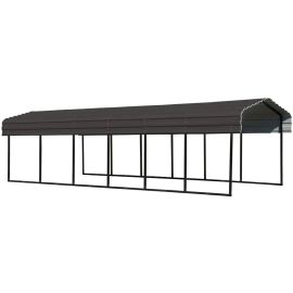 Arrow Metal Carport 10x29x7 Charcoal