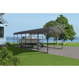 Arrow Metal Carport 10x29x9 Charcoal