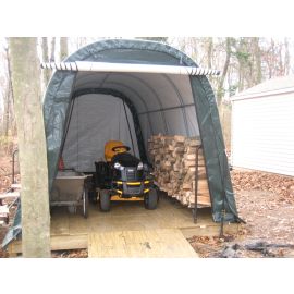ShelterLogic 10W x 12L x 8H Round 9oz Tan Portable Garage