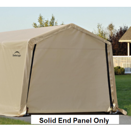 ShelterLogic Replacement 803019 801219 Solid End Panel for 62680 62681 32680 10x15x8 or 10x20x8 Peak 5.5oz Tan