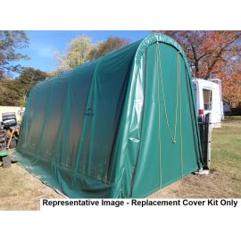 11X8X10 Round Replacement Cover Kit 21.5oz Green-15Yr Mfr Prorated Warranty 25ET34
