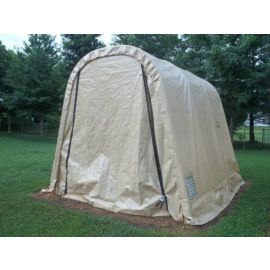ShelterLogic 11W x 8L x 10H Round 14.5oz Tan Portable Garage