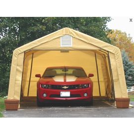 ShelterLogic 12W x 20L x 8H Peak 9oz Translucent Portable Garage