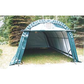 ShelterLogic 12W x 24L x 8H Round 21.5oz Green Portable Garage