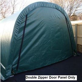 ShelterLogic Replacement Double Zipper Door 804733 12x8 Round Green for 62779 