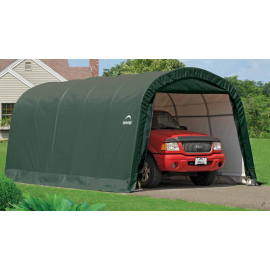 ShelterLogic 12W x 20L x 8H Round 9oz Green Portable Garage