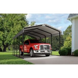 Arrow Metal Carport 12x20x9 Charcoal