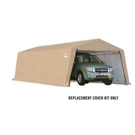 ShelterLogic Replacement Cover Kit 12x24x8 Peak 14.5oz PVC Tan