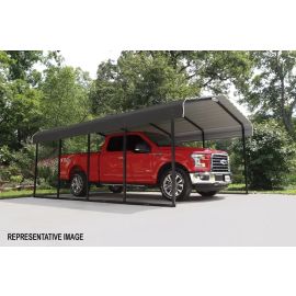 Arrow Metal Carport 12x24x9 Charcoal