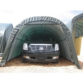 ShelterLogic 12W x 20L x 8H Round 14.5oz Green Portable Garage