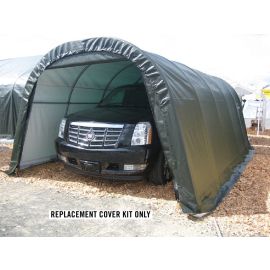 ShelterLogic Replacement Cover 806116 806117 806118 62804 Kit 90629 12x20x9 Round 14.5oz Green: 10 Year Mfr Pro Rated Warranty