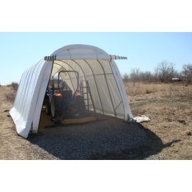 ShelterLogic 13W x 20L x 10H Round 14.5oz White Portable Garage