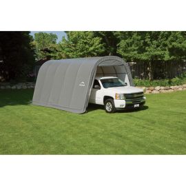 ShelterLogic 13W x 20L x 10H Round 9oz Grey Portable Garage