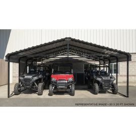 Arrow Metal Carport 20x29x7 Charcoal