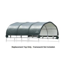 ShelterLogic Replacement Cover 804782-0402 for Corral Shelter 51512 or 51523 12x12 21.5oz Green-15 Year Mfr Pro Rated Warranty