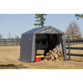 ShelterLogic 6W x 6L x 6H Peak 7.5oz Grey Portable Garage