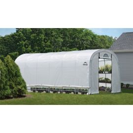 ShelterLogic 12W x 24L x 8H Round Style GrowIT Greenhouse-in-a-Box 5.5oz Translucent Greenhouse