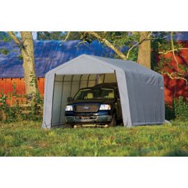 ShelterLogic 12W x 36L x 8H Peak 21.5oz White Portable Garage