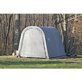 Shelterlogic 11W x 8L x 10H Round 9oz Grey Portable Garage