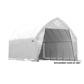 ShelterLogic Replacement Cover 804831 804833 804832 Kit 804830 13x20x12 Peak 14.5oz PVC White:10 Year Mfr Pro Rated Warranty