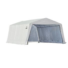 ShelterLogic 12W x 20L x 8H Peak 21.5oz White Portable Garage