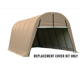 ShelterLogic Replacement Cover 805215 805216 805217 Kit 805214 221135 13x20x10 Round 14.5oz PVC Tan: 10 Year Manufacturer Pro-Rated Warranty