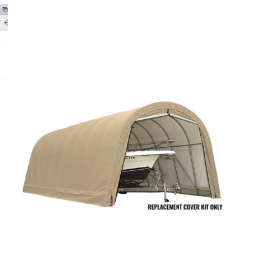 ShelterLogic Replacement Cover 805235 805236 805237 Kit 805234 14x32x12 Round 14.5oz PVC Tan: 10 Year Manufacturer Pro-Rated Warranty