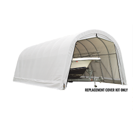 ShelterLogic Replacement Cover 804617 804619 804618 Kit 804616 14x32x12 Round 21.5oz PVC White: 15 Year Manufacturer Pro-Rated Warranty