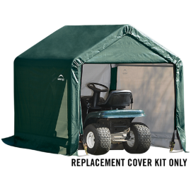 ShelterLogic Replacement Cover 805243 805244 805245 Kit 805242 70401 6x6x6.5 Peak 14.5oz PVC Green: 10 Year Mfr Pro Rated Warranty