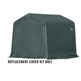 ShelterLogic Replacement Cover 805355 805356 805357 Kit 805354 8x8x8 Peak 21.5oz PVC Green:15 Year Mfr Pro Rated Warranty