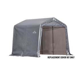 ShelterLogic Replacement Cover 805343 805344 805345 Kit 805342 8x8x8 Peak 14.5oz PVC Gray:10 Year Mfr Pro Rated Warranty
