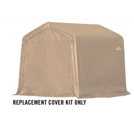 ShelterLogic Replacement Cover 805347 805348 805349 Kit 805346 8x8x8 Peak 14.5oz PVC Tan:10 Year Mfr Pro Rated Warranty