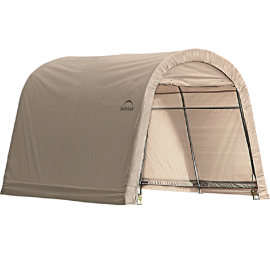 ShelterLogic 8W x 8L x 8H Round 14.5oz Tan Portable Garage