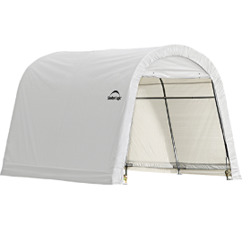 ShelterLogic 8W x 24L x 8H Round 14.5oz White Portable Garage