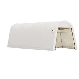 ShelterLogic 10W x 24L x 8H Round 21.5oz White Portable Garage