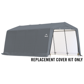 ShelterLogic Replacement Cover 805487 805488 805489 Kit 805486 12E113 10x20x8 Peak 14.5oz PVC Grey: 10 Year Manufacturer Pro-Rated Warranty