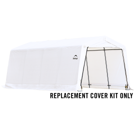 ShelterLogic Replacement Cover 805495 805496 805497 Kit 805494 12E116 10x20x8 Peak 14.5oz PVC White: 10 Year Manufacturer Pro-Rated Warranty