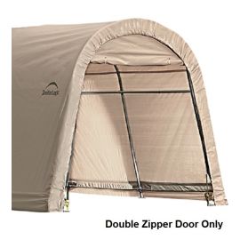 ShelterLogic 8W x 8H Round Replacement Double Zipper Door Only 9oz Tan  2ED015