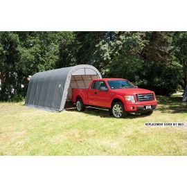 ShelterLogic Replacement Cover 805686 11280 802613 802614 Kit 90509 for Menards Round Top model 62668 13x24x10 9oz Grey