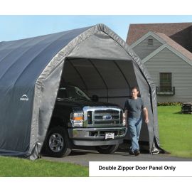 ShelterLogic Replacement 802781 Double Zipper End Panel for 62693 13x20x12 Peak Garage in a box