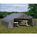 ShelterLogic 22W x 60L x 13H Peak 9oz Grey Portable Garage