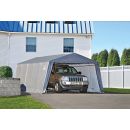 ShelterLogic 12W x 20L x 8H Peak 7.5oz Grey Portable Garage